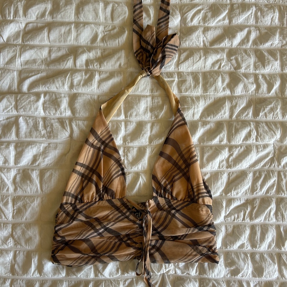 I AM GIA halter crop top